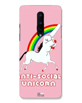 ANTI-SOCIAL UNICORN  | one plus 8 Phone Case