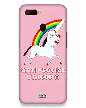 ANTI-SOCIAL UNICORN  | Oppo A5S Phone Case