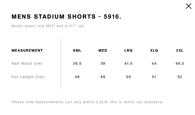 AS Colour Stadium Shorts | Men's & Women's - Leavers Gear NZ 2024