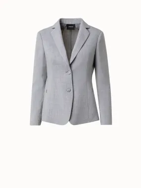 Blazer aus Woll-Stretch-Doubleface