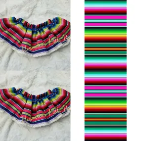 Fuschia  Serape Fiesta Skirted Bloomers