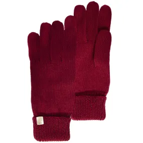 Gants Femme Maille Rouge