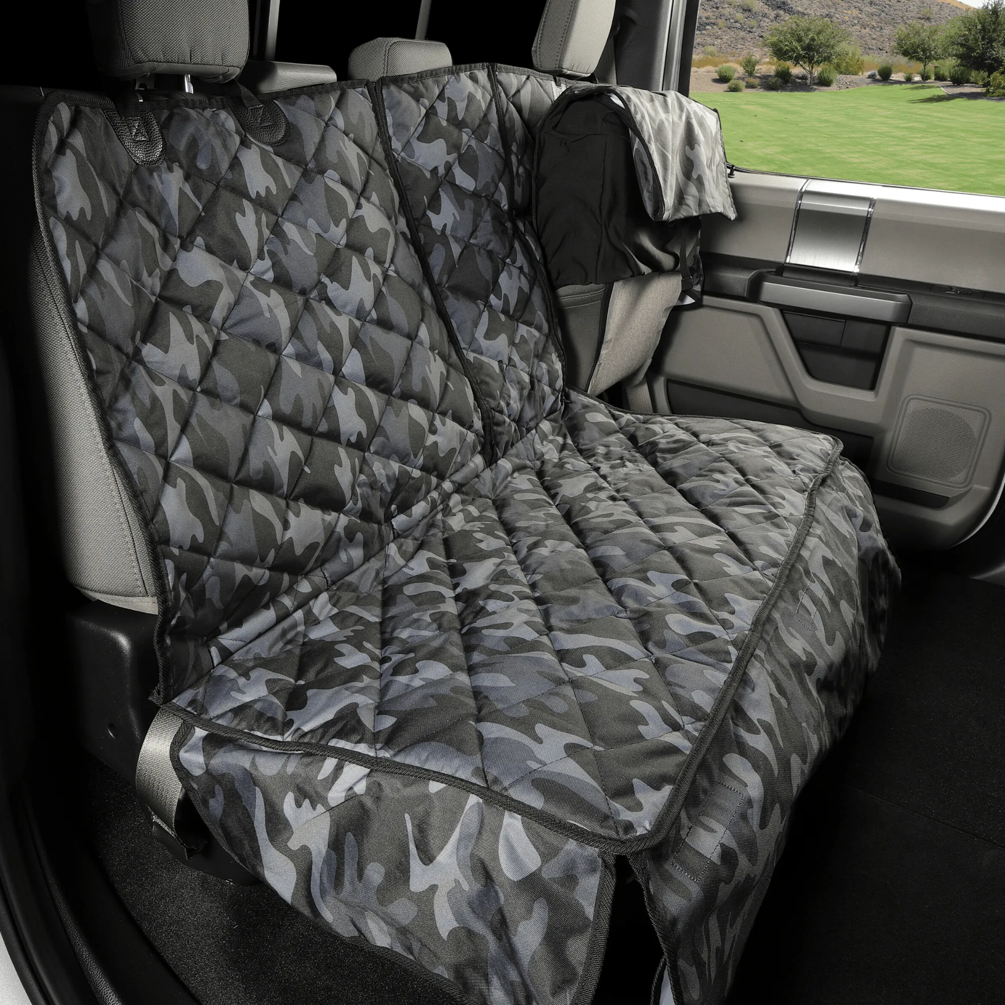 Multi-Function Crew Cab Truck Seat Cover with Hammock