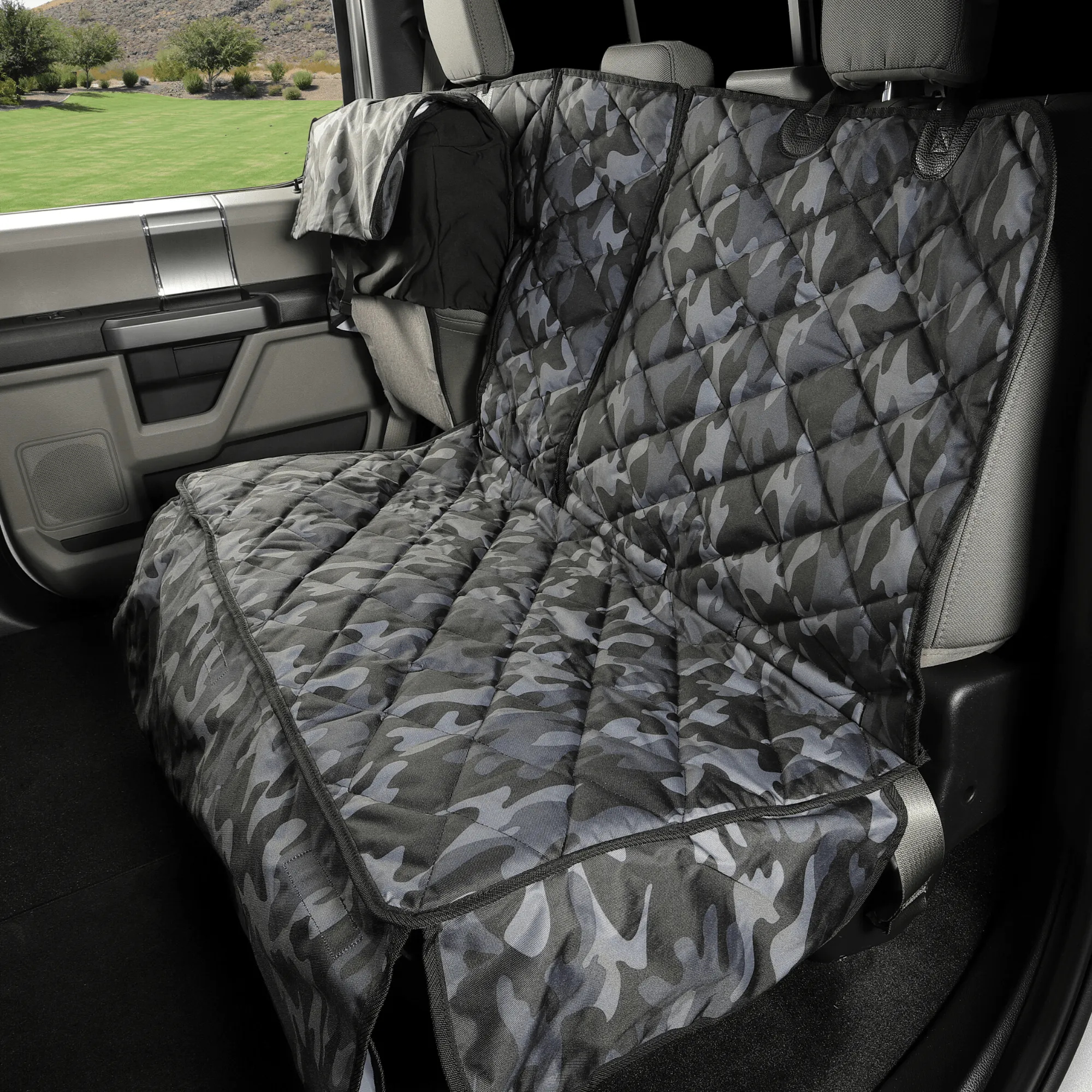 Multi-Function Crew Cab Truck Seat Cover with Hammock